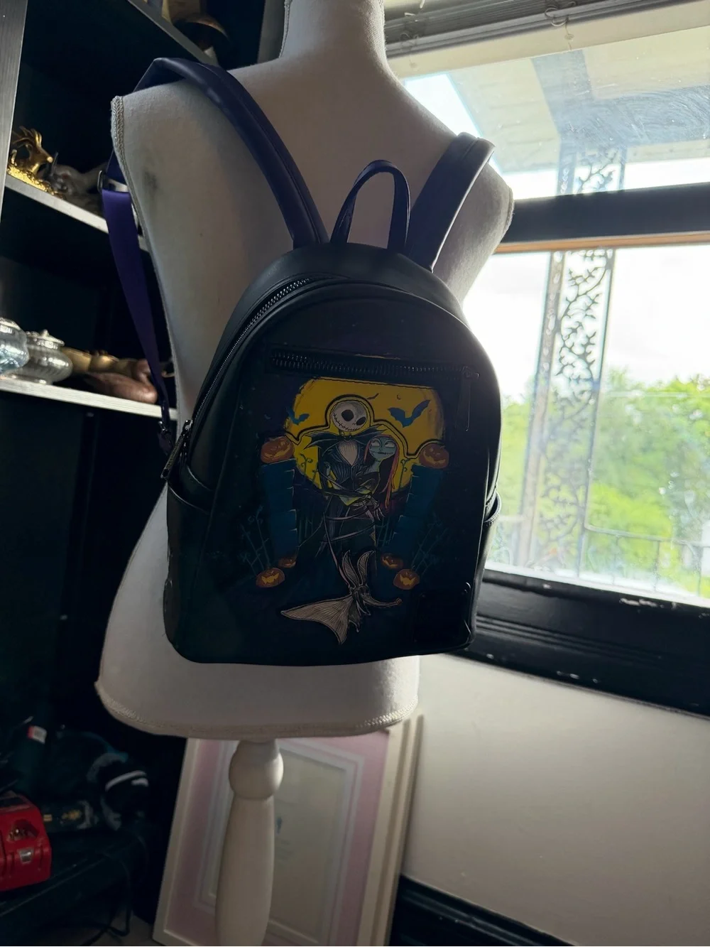 Loungefly The Nightmare Before Christmas Black & Purple Backpack